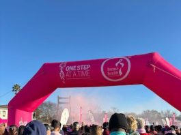 The Bedfordview Community Turned A Vibrant Pink For The Cancer Awareness Shuffle Walk.